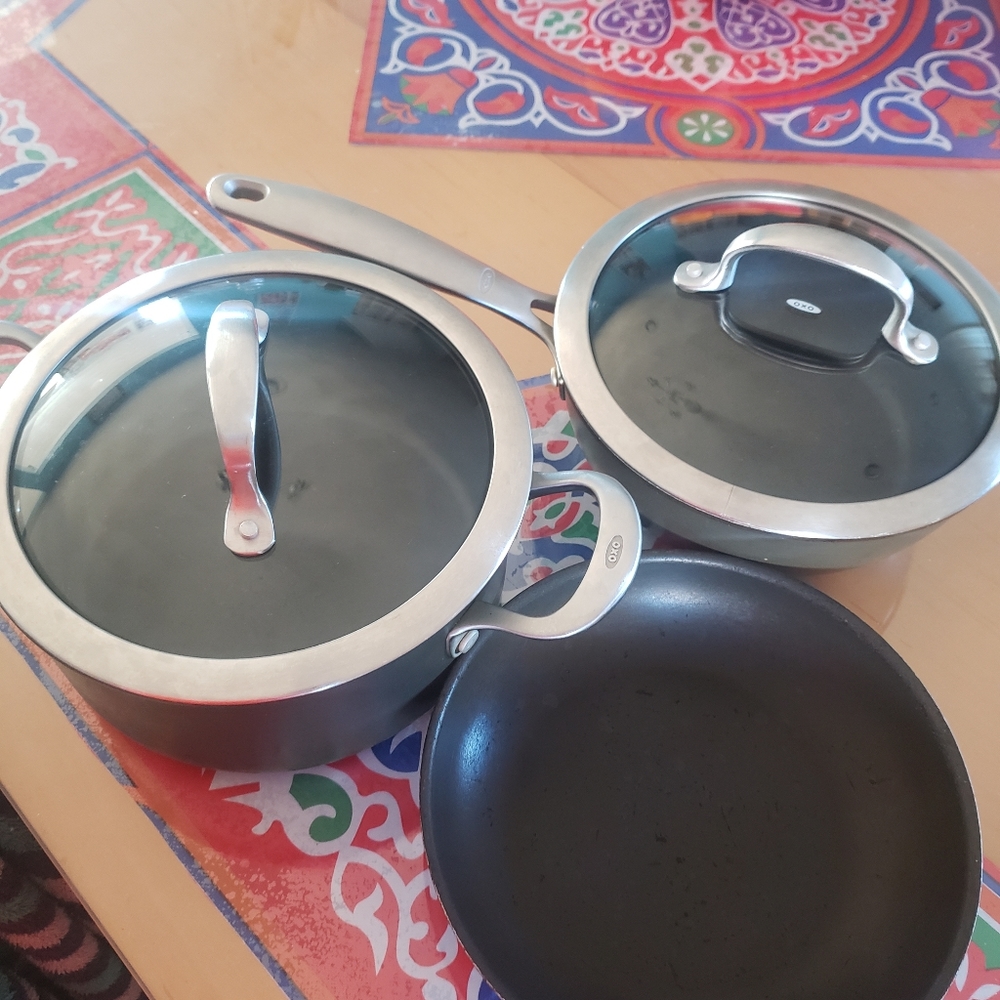 OXO set 5 pieces pots and pan